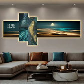 Imagem da oferta Relógios de Parede de Luxo para Sala de Estar Relógio de Parede LED Silencioso Decoração para Casa Luminárias de