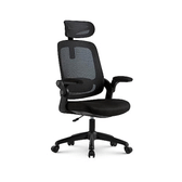 Imagem da oferta Cadeira de Escritorio Ergonômica Astra Preta com Apoio Lombar e Cabeça, Encosto Ajustável, Mesh Respirável