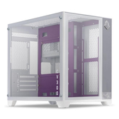 Imagem da oferta Gabinete Gamer Mancer CV300 Purple Edition, Mid-Tower, Lateral de Vidro, Branco e Roxo, MCR-CV300-PEWH