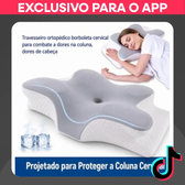 Imagem da oferta Travesseiro Borboleta Cervical Ortopédico p Dores na Coluna e Cabeça