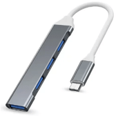 Imagem da oferta Hub Slim 4 em 1 USB Type-C Alumínio