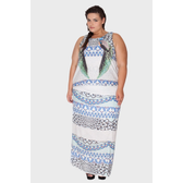 Imagem da oferta Vestido Longo Sobreposição Plus Size - Flaminga