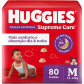 Imagem da oferta Huggies Fralda Roupinha Supreme Care Tam M - 80 Unidades