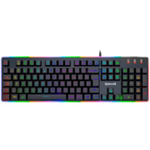 Imagem da oferta Teclado Gamer Membrana Redragon Dyaus 2 ABNT2 K509RGB, Preto