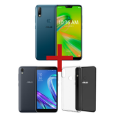 Imagem da oferta Zenfone Max Plus (M2) 3GB/32GB Azul + ZenFone Live (L1) Octacore Preto 430 + Bumper para Zenfone Max Plus (M2)