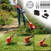 Imagem da oferta Roçadeira Sem Fio KNakasaki 48V 1580W Aparador de Grama Bateria