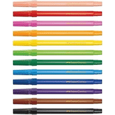 Imagem da oferta Canetinha com 12 Cores Estojo Cartão Faber-Castell 15.0112CZF Multicor
