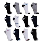 Imagem da oferta Kit 12 Pares Meia Premium Cano Curto Tamanho Especial 38ao44