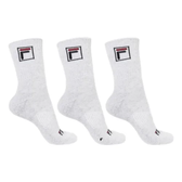 Imagem da oferta Kit Tripack Meia Fila Cano Alto Fbox Masculina Branca Meias Brancas Logo 39-43