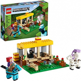 Imagem da oferta Brinquedo Lego Minecraft O Estábulo de Cavalos 241 Peças Kit de Construção - 21171