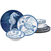 Imagem da oferta Aparelho de Jantar Melamina Oceanic de 12 Peças
