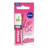 Imagem da oferta NIVEA Lip Oil Brilho Nutritivo Pink Rock 5,5ml, Hidratação Prolongada, Efeito Gloss, Para Todos os Tons de Pele