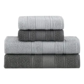 Imagem da oferta Jogo De Toalhas Buddemeyer Bella Extra Soft Banho 4 Grafitecinza Lisa - R$ 134,92
