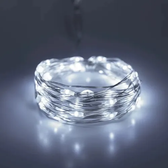 Imagem da oferta 10 Kit Fio Fada Cordão Luz Led Pisca Pilhas Para Casamento Branco