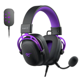 Imagem da oferta Headset Gamer Havit H2002c+u Usb P2 Drivers 53mm Cor Preto E Cor preto e roxo