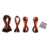 Imagem da oferta Kit Cabo Sleeved Pichau Gaming Preto/laranja (8p + 2x6+2p + 24p) Laranja