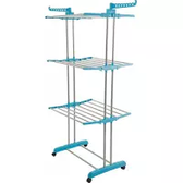 Imagem da oferta Varal de Chão Vertical Inox com 3 Andares - Fun Clean