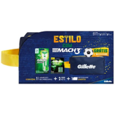 Imagem da oferta Kit Gillette Mach3 Sensitive - 1 Aparelho de Barbear Recarregável + 2 Cargas + Necessaire