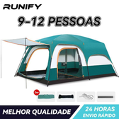 Imagem da oferta Tenda de camping - 380*260*200cm tenda grande para acampamento familiar adequada para 9-12 pessoas