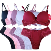 Imagem da oferta Langerie Femininas Lingerie Atacado Kit C 5 Conjuntos