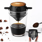 Imagem da oferta Mini Filtro de Café Dobrável Portátil Suporte de Café Reutilizável Suporte de Funil Cestas Gotejador