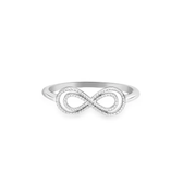 Imagem da oferta Anel Life Enigma Infinito Duplo em Prata 925