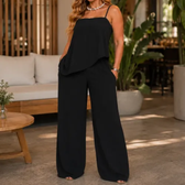 Imagem da oferta Conjunto Feminino Completo Look Calça E Blusa Clássico