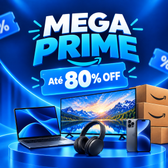 Imagem da oferta O Mega Prime começou! Até 80% OFF na Amazon em eletrônicos, itens para casa e muito mais!