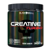 Imagem da oferta Creatine Turbo sem sabor Pote 300g Black Skull Suplementação para Treino, Performance, Ganho Muscular, Hipertrofia, Força e Resistência