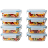 Imagem da oferta Kit Potes Herméticos Marmita de Vidro 630ml 6 a 10 Unidades