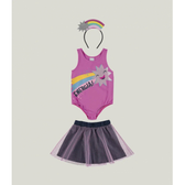 Imagem da oferta Conjunto Infantil Menina Energia! com Saia em Tule Kids Lilás - Tam 12