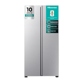 Imagem da oferta Hisense Geladeira RS3P428 428L Side by Side Inverter Frost Free Portas Planas Metálico 2 Portas