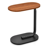 Imagem da oferta Mesa Suporte Lateral Mdf E Metal Sofá Sala Quarto Decorativa