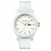 Imagem da oferta Relógio Lacoste Masculino Borracha Branca - 2010819