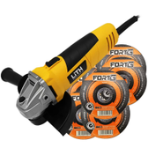 Imagem da oferta Kit Esmerilhadeira Angular LITH LT3035 5 Pol 600W  + 10 Discos de Corte FORTGPRO FG035 4.1/2 Pol - LITH-K1E10D