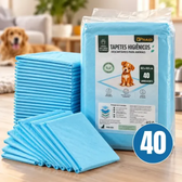 Imagem da oferta Tapete Higiênico Para Cachorro Super Absorvente 40 Unidades 60x60 Descartável Pet Cão Proteção Piso Alta Absorção