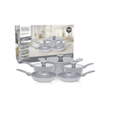 Imagem da oferta Conjunto de Panelas BLACK+DECKER 5 Peças Ceramic Pro Gourmand Gris Antiaderente