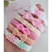 Imagem da oferta Kit 6 Faixinhas de Cabelo Para Bebê