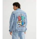 Imagem da oferta Jaqueta Jeans com Estampa Costas Casas Comunais Harry Potter