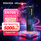 Imagem da oferta Ssd Nvme Ediloca En705 512GB 4300 MBs Gen4, Cache Slc Dinâmico para Pc, laptop, Ps5