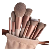 Imagem da oferta Kit Pincel De Maquiagem Com 13 Unidades Sombra Blush Cor Marrom