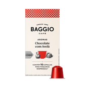 Imagem da oferta Baggio Café - Cápsula de Café Aromas Chocolate com Avelã Compatível com Nespresso - 10 unidades.