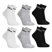 Imagem da oferta Kit com 6 Pares de Meias Wilson Cano Médio Algodão