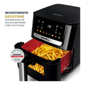Imagem da oferta Air Fryer Britânia 6,5L 1700W 8 Funções Painel Digital Redstone BAF65A