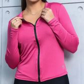 Imagem da oferta Casaco Fit Blusa Treino Proteção Solar Uv Corrida Academia
