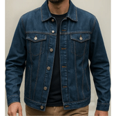 Imagem da oferta Jaqueta Sarja Masculina Esporte Fino Linha Premium Cor Preta