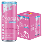 Imagem da oferta Pack de 4 latas, Red Bull Energético, Amora Edition, Frutas Vermelhas, Sem Açúcar, 250ml
