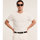 Imagem da oferta Camiseta Regular em Algodão com Textura Waffle