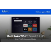 Imagem da oferta Smart TV Multi 43" Full HD Roku