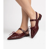 Imagem da oferta Sapatilha Slingback em PU com Amarração Frontal